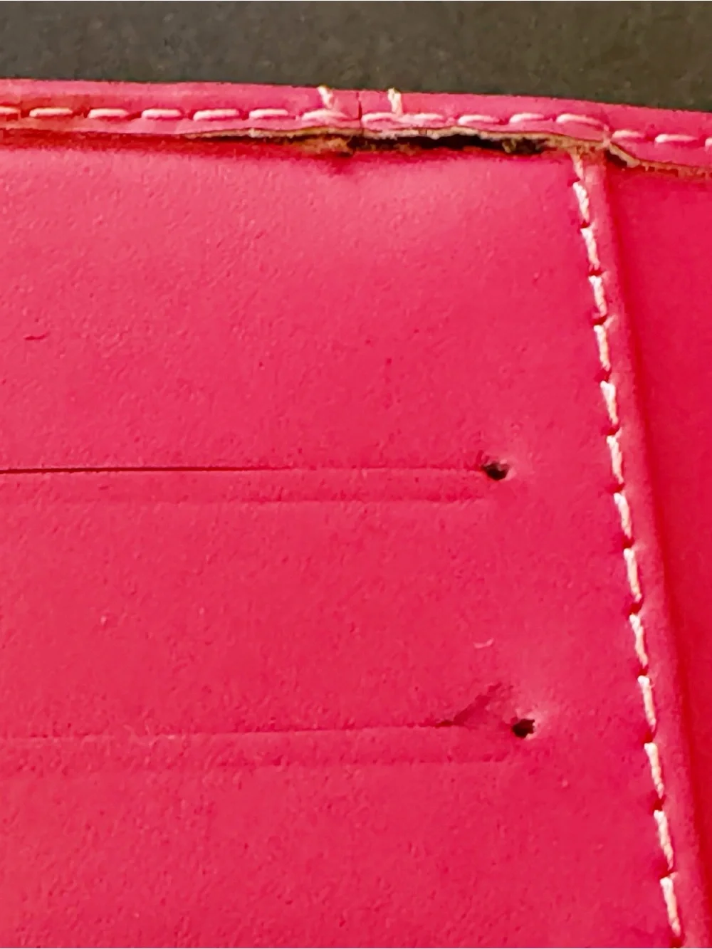 Filofax Cross Pink A7 Pocket Organizer Planner Binder 6 Ring Italian Leather